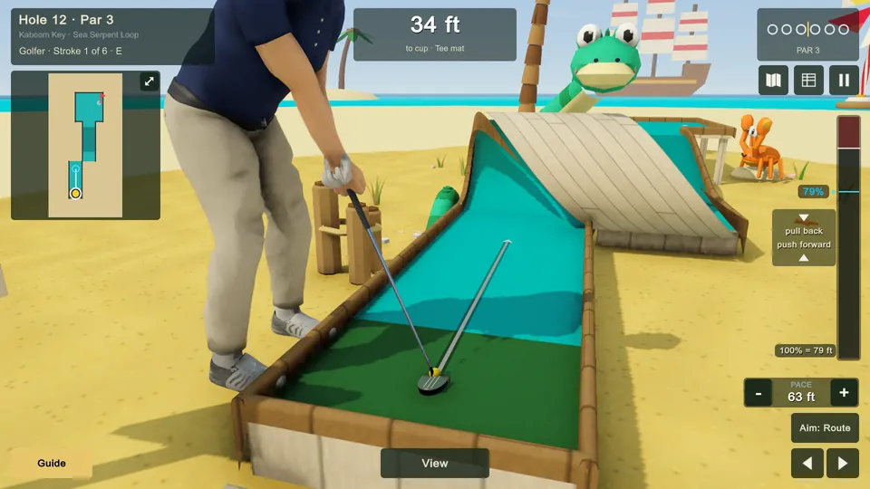 Kaboom Key mini golf